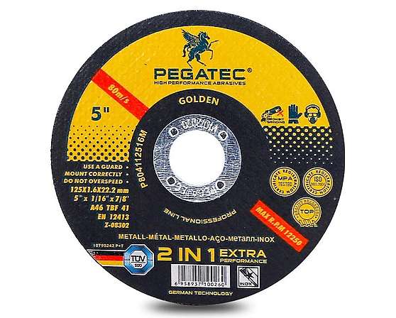 Řezný kotouč PEGATEC Golden 125 mm - tloušťka 1,0 mm